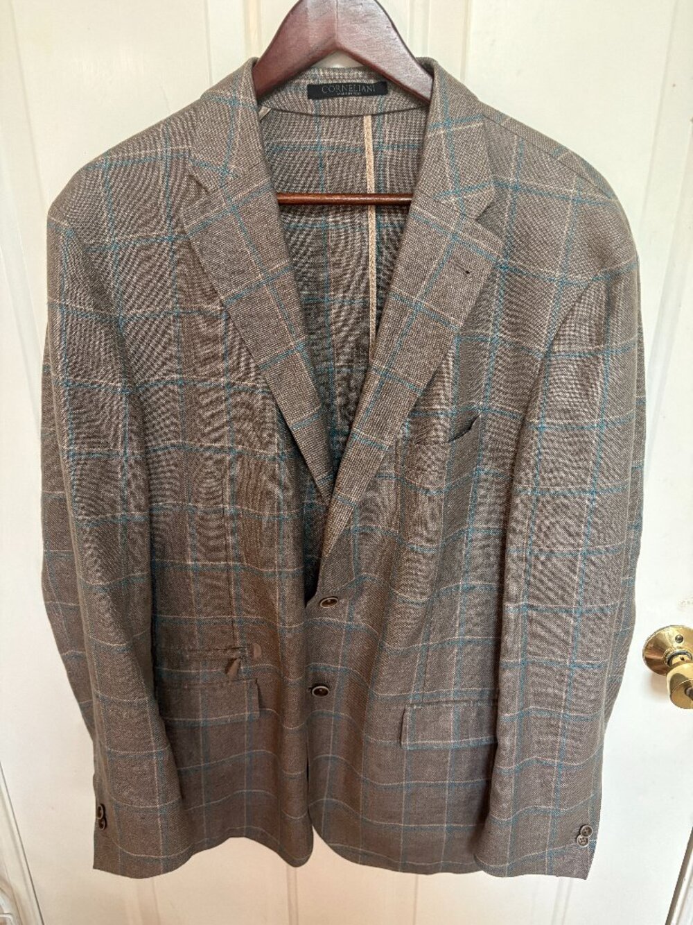 Corneliani ID Luxury Italian Blazer - Hemp & Wool - Size 56 7 r euro